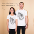 Ručne kreslený motív vlk na tričku od Deni Minar - krásny darček pre milovníkov prírody